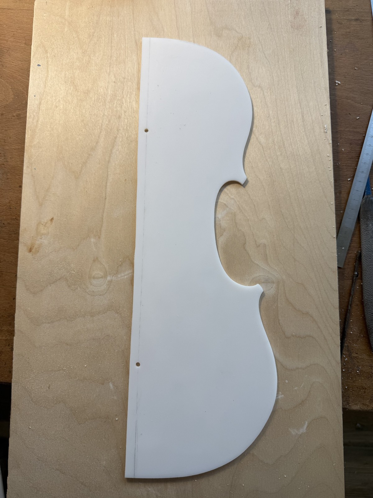 The rib mould template