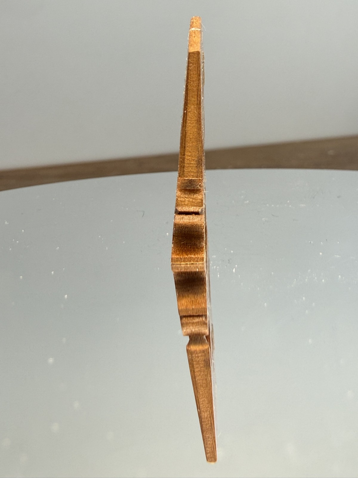 A bridge blank, before shaping